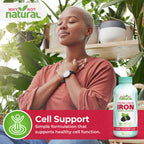Why Not Natural Liquid Iron Supplement for Women, Men and Kids, Vegan Formulation for Anemia, Sugar Free, Vegan, Non-GMO, Organic BlackBerry Flavor 16 Fl Oz
