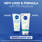 NIVEA Skin Firming & Toning Body Gel Cream with Q10, Hyaluronic Acid and Vitamin C, Clinically Tested Skin Firming & Toning Cream, 72-Hour Moisture, 6.7 Oz Tube