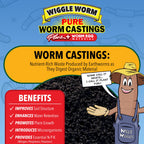 Wiggle Worm 100% Pure Worm Castings Plus Worm Egg Material, 40lb