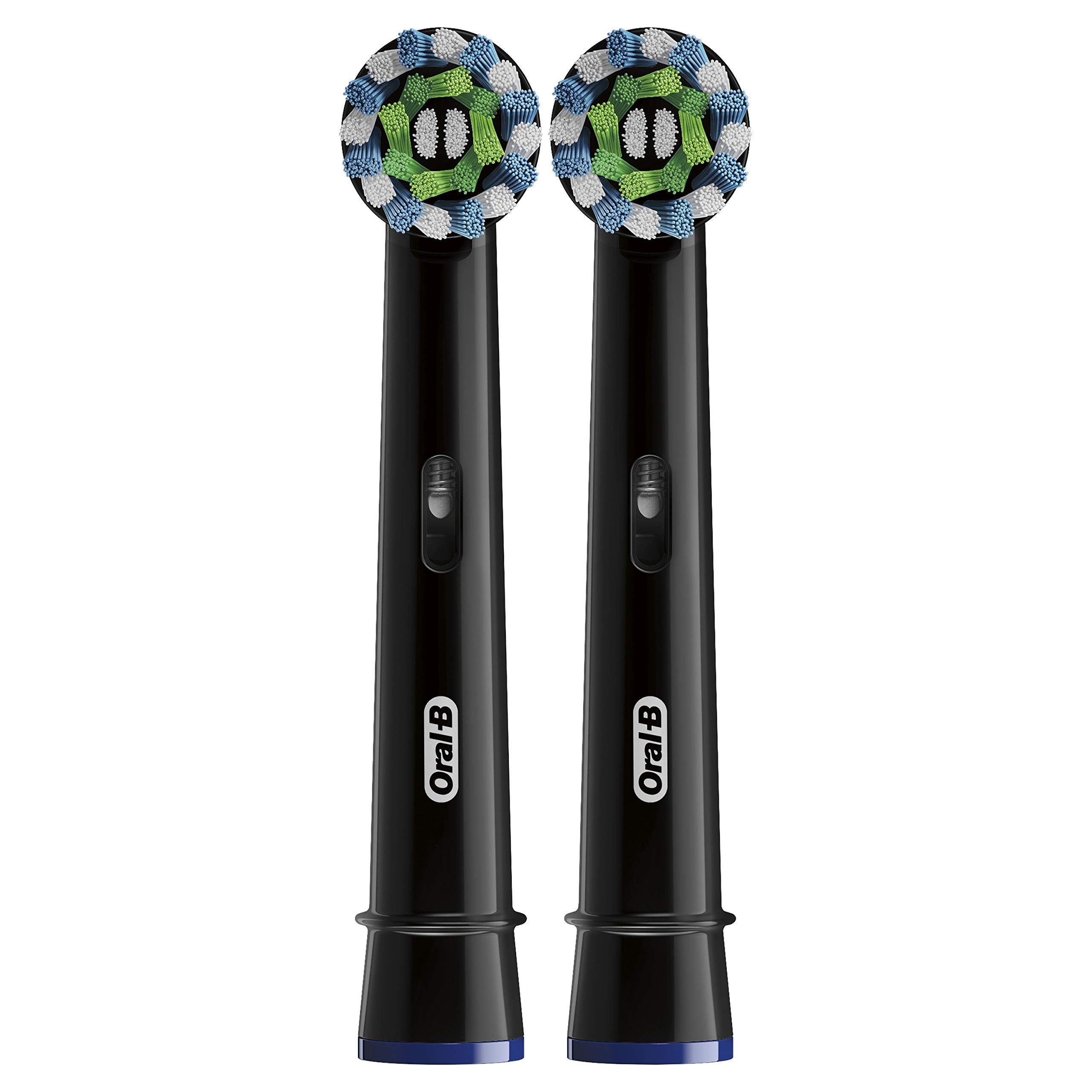 Buy now Oral-B CrossAction Electric Toothbrush Replacement Brush Head Refills, Black, 2 Count at indiglob india