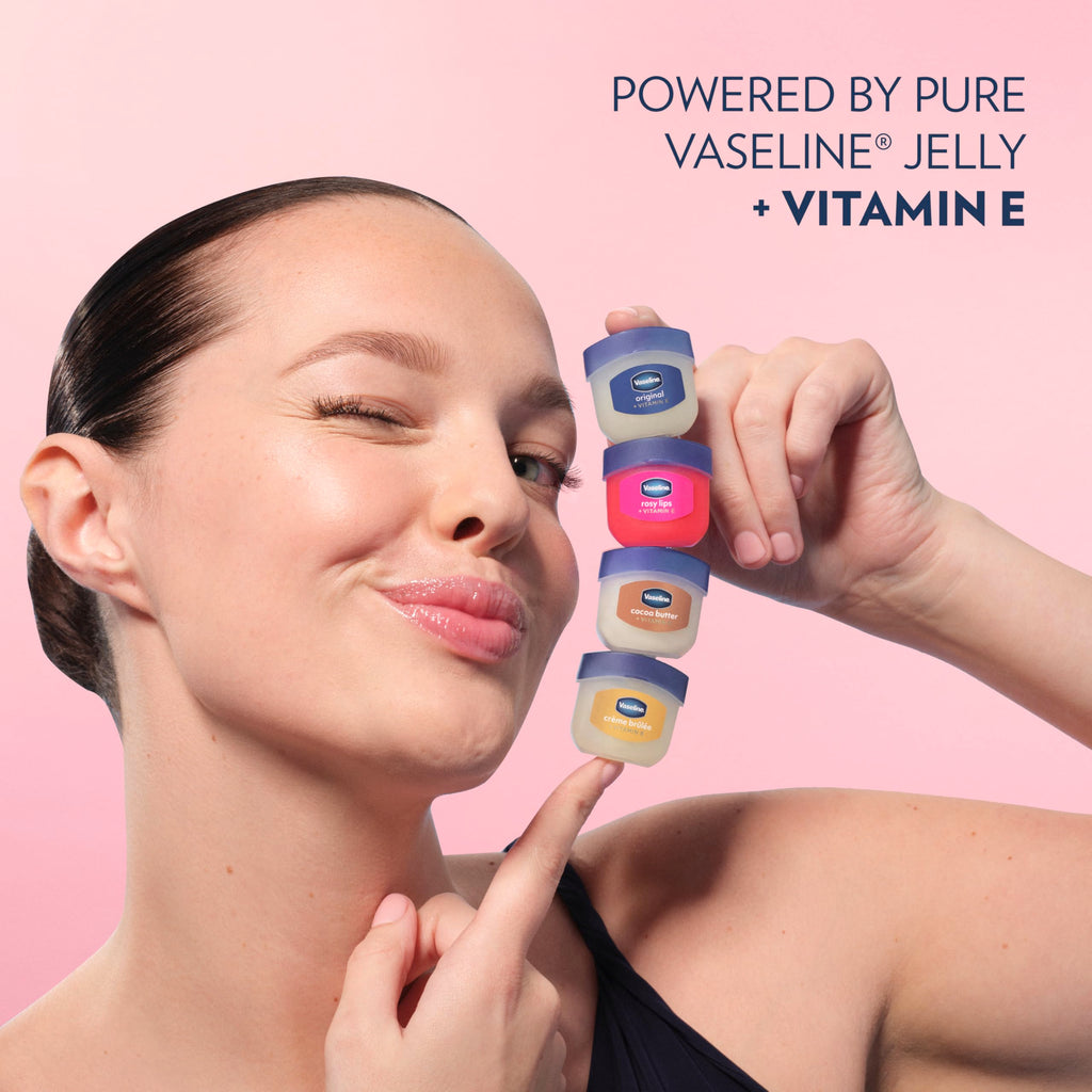Vaseline Lip Therapy 2 ct Rosy Lips Mini For Dry, Chapped Lips Moisturizing Tinted Lip Balm 0.5 oz