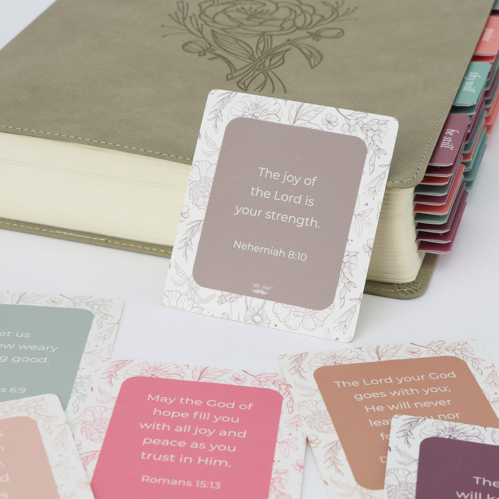 Mr. Pen- Bible Verse Cards, 60 Unique Mini Scripture Cards for Women & Men