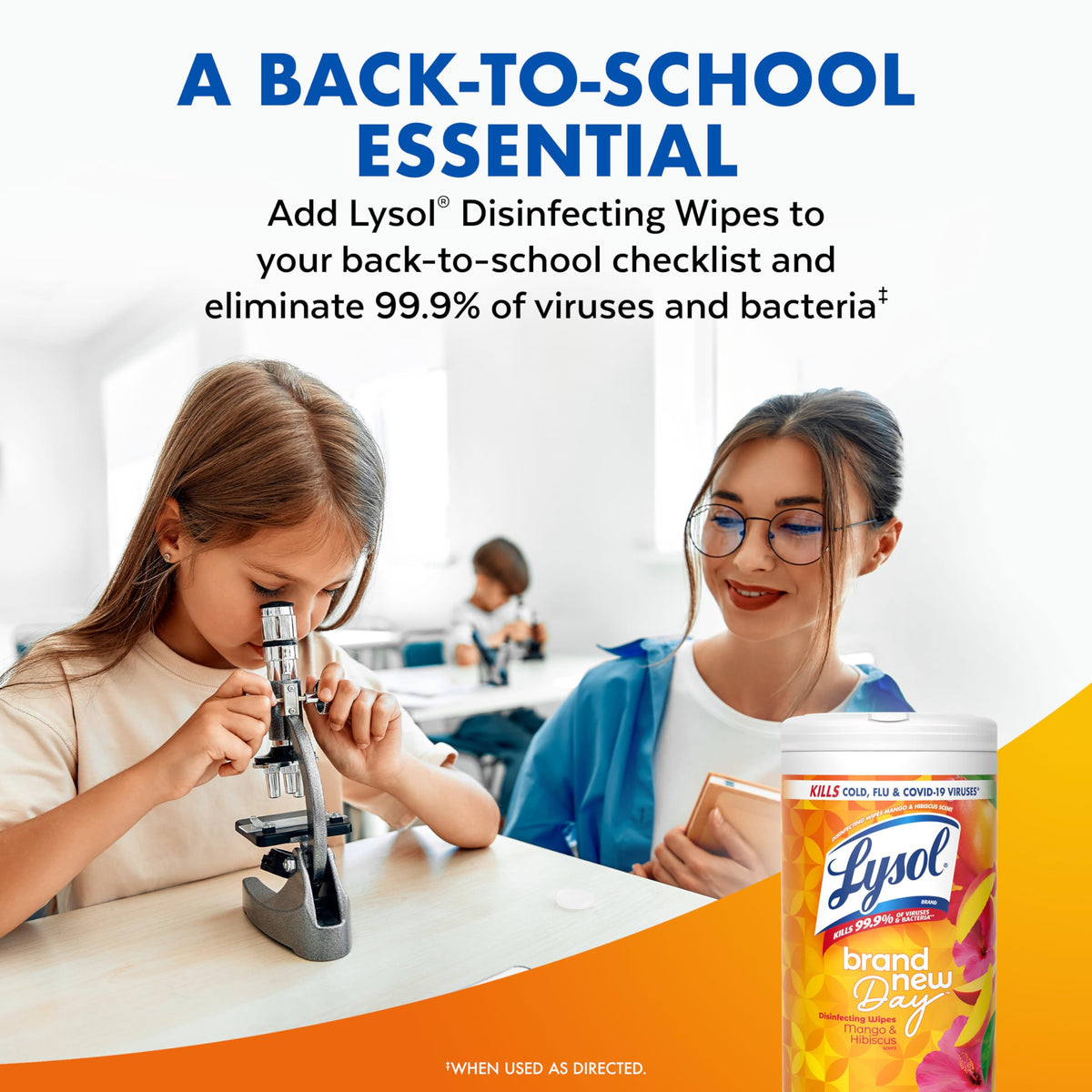 Lysol Disinfecting Wipes, Cleaner, Lemon + Linen + Mango, 80 ct. (3 Pack)