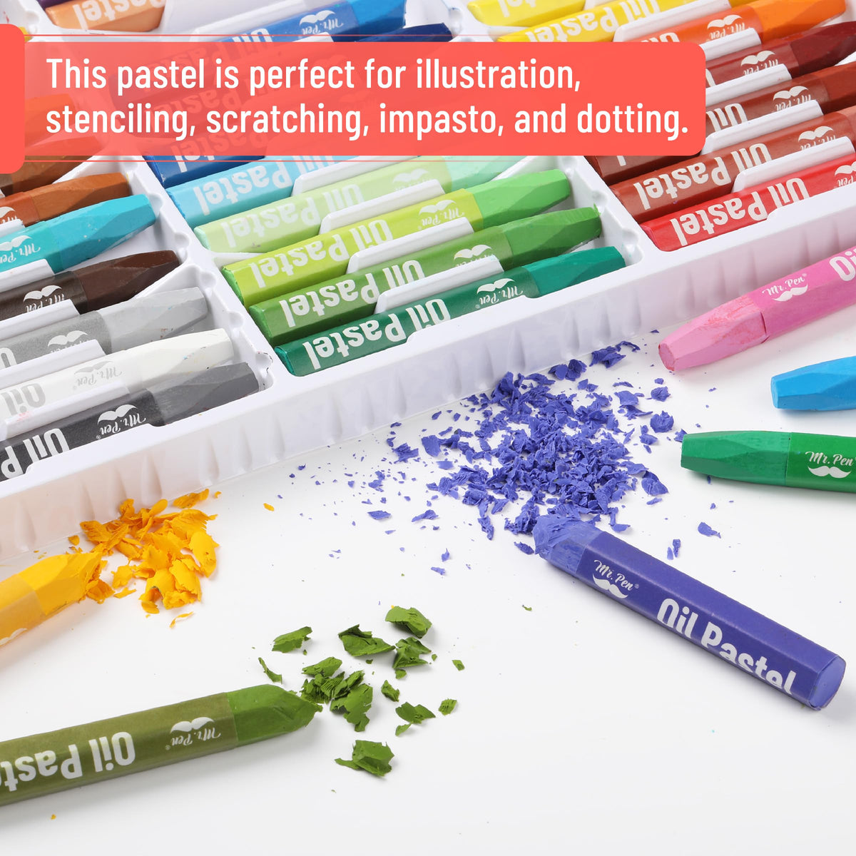 Mr. Pen- Oil Pastels for Artists, 45 Pack, Assorted Colors