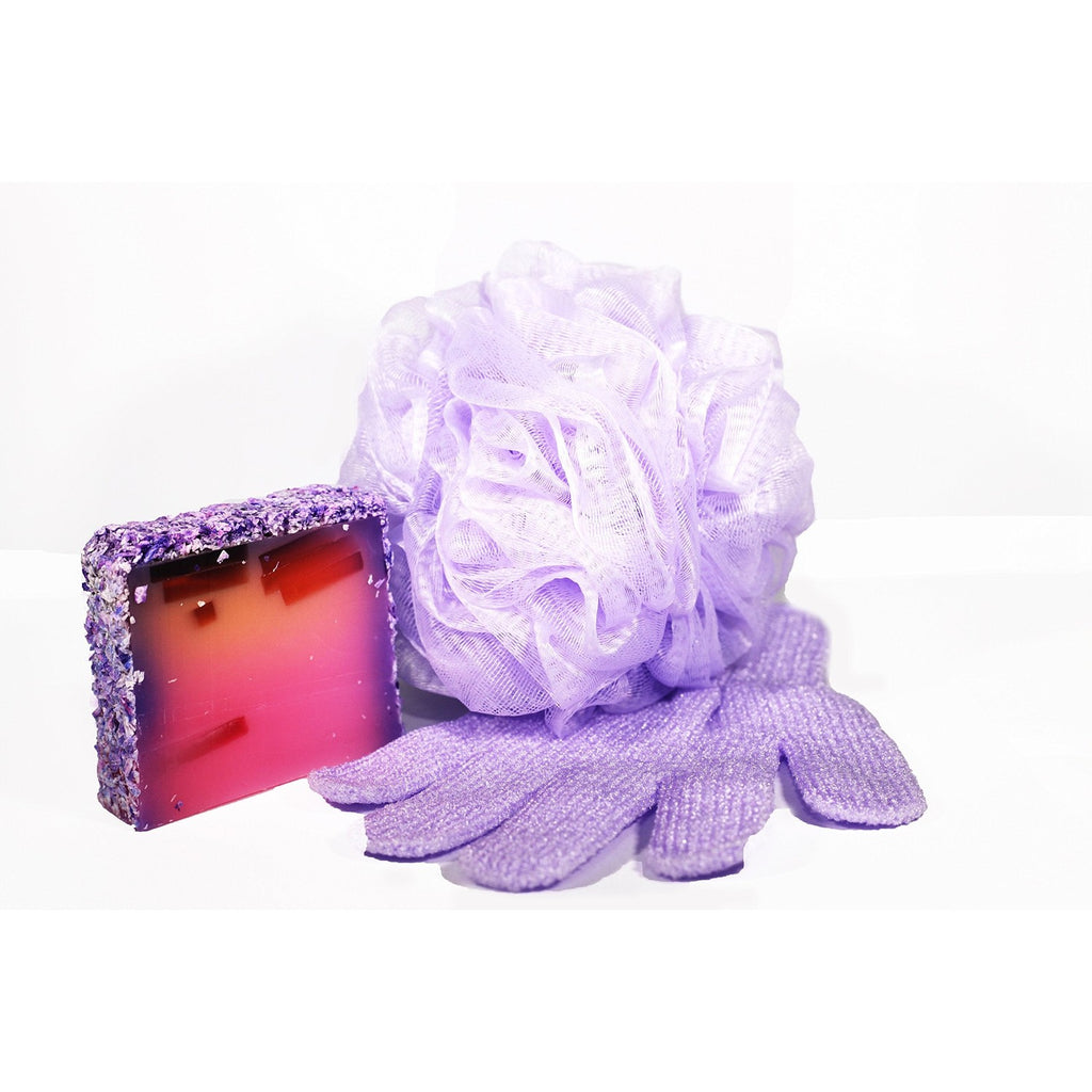Linda Exfoliating Bath Gloves, Pack of 4