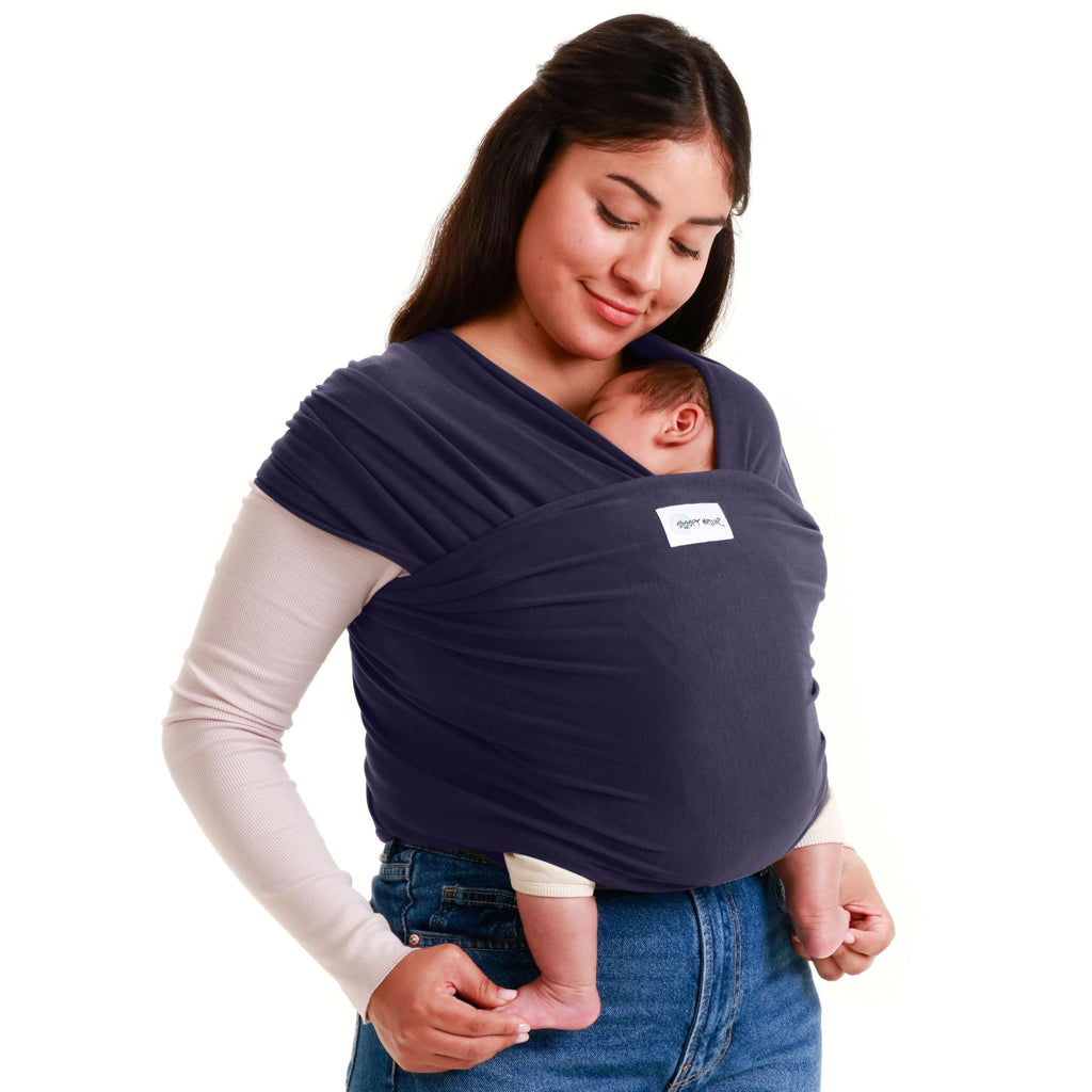 Buy now Sleepy Wrap Stretchy Ergonomic Baby Carrier Sling for Newborns to Toddlers - Hands-Free Lightweight Baby Wrap 7-35 lbs (Dark Gray) at indiglob india