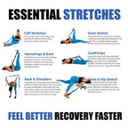 KneeSled Ultra Stretch Strap with 10 Loops, Physical Therapy Strap for Hamstring, Leg & Foot Stretching, Stretch Out Straps for PT, Yoga & Exercise Recovery