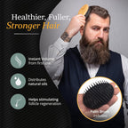 Buy now Belula Boar Bristle Hair Brush Set for Men - Soft Mens Hair Brush for Thin, Normal & Short Hair - Includes Wooden Comb, 2 Palm Brushes & Travel Bag - Best Hair Brushes for Men! at indiglob india