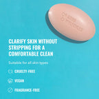 Good Molecules Clarify and Cleanse Bar, Salicylic Acid Bar Soap, 3.15 oz | Soap-free cleansing bar with salicylic acid, kaolin clay, and cacao for blemish-prone skin.