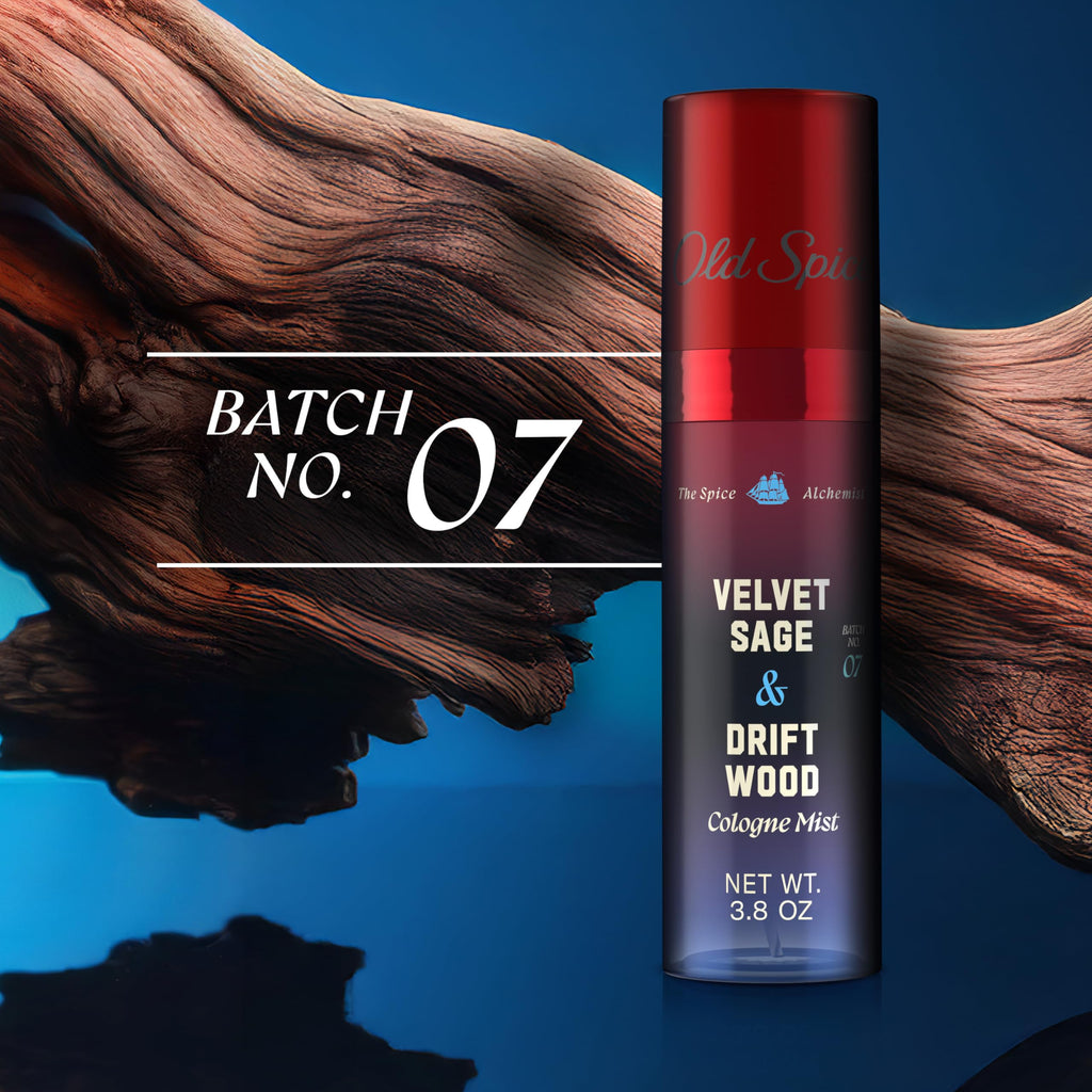 Old Spice Cologne Mist for Men, The Spice Alchemist Collection, 24/7 Cologne Infused Scent, No Trade Off Formula, Free of Parabens & Phthalates, Velvet Sage + Driftwood Scent, 3.8 oz