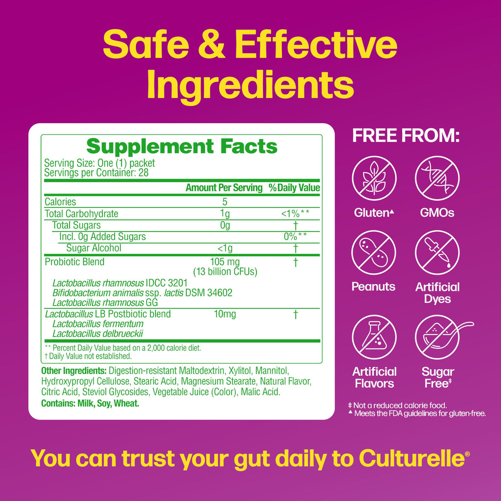 Culturelle Complete 3-in-1 Biotics Mini-Chews Daily Probiotic, 28 Ct