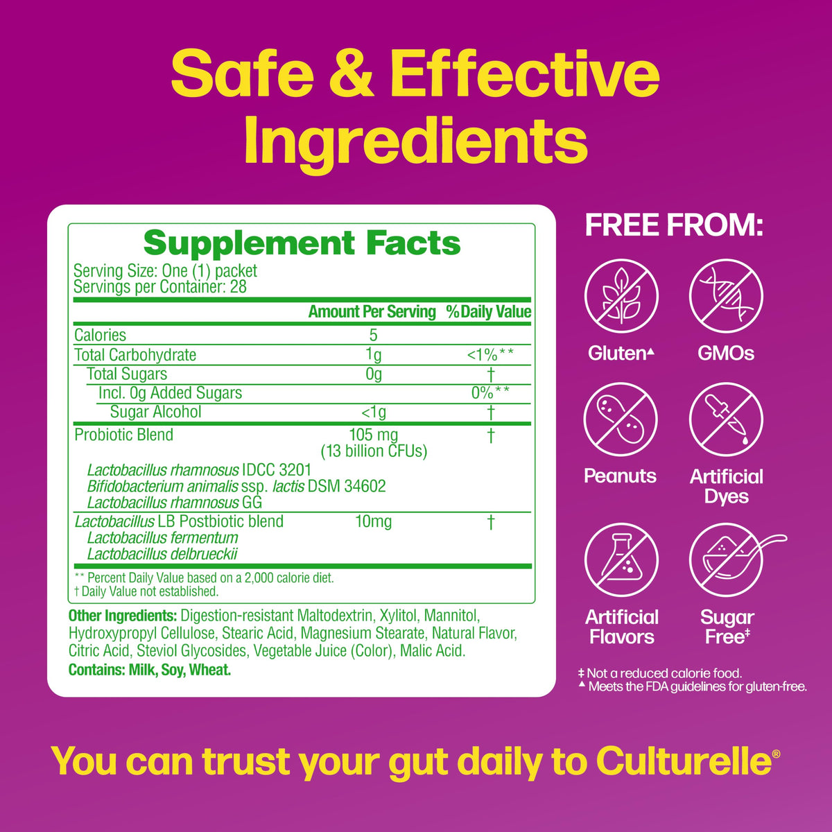 Culturelle Complete 3-in-1 Biotics Mini-Chews Daily Probiotic, 28 Ct