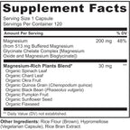 Buy now NATURELO Magnesium Glycinate Chelate Complex - 200 mg Magnesium with Organic Vegetables to Support Sleep, Calm, Muscle Cramp & Stress Relief - Gluten Free, Non GMO - 120 Capsules at indiglob india