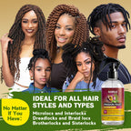 Goiple Loc Moisturizing Spray for Dull, Dry Locs - Daily Passion Fruit Hair and Scalp Moisturizer for Dreadlocks, Microlocks, Braids- Refreshing Moisturizer Loc Spray for Anti-frizz (8.45fl oz)