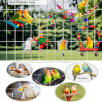 8 Pcs Parakeet Cockatiel Bird Toys, Parrots Conures Budgies Cage Accessories