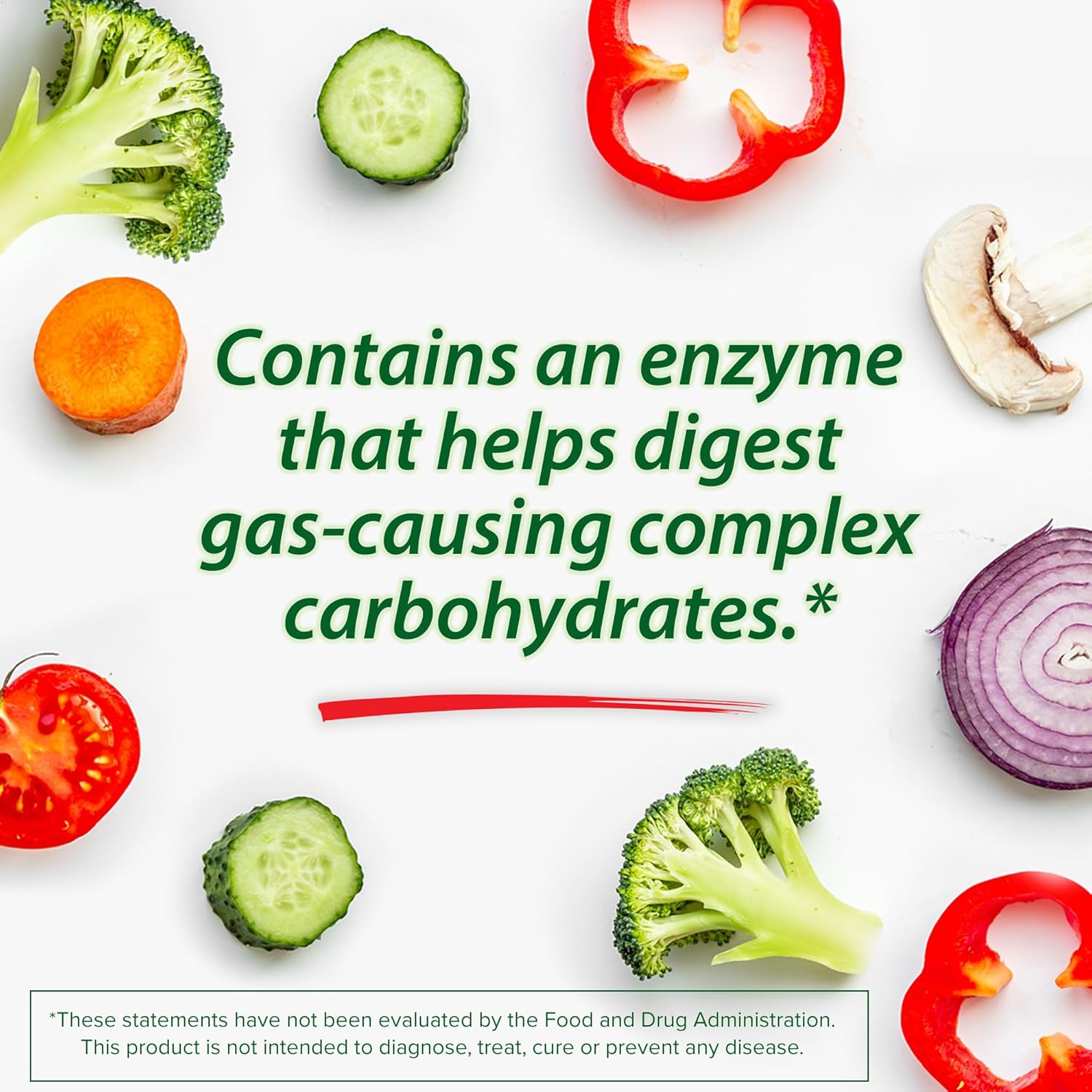 Buy now Beano Digestive Enzyme, Preventive Gas Relief for Adults, Helps Prevent Gas & Bloating, 100 Tablets at indiglob india