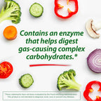 Beano Digestive Enzyme, Preventive Gas Relief for Adults, Helps Prevent Gas & Bloating, 180 Tablets