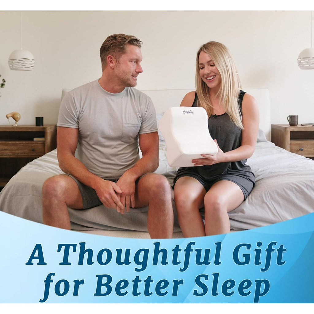 Buy now ComfiLife Orthopedic Knee and Leg Pillow for Side Sleepers Sleeping - 100% Polyurethane Foam for Back Pain, Hip Pain Relief at indiglob india