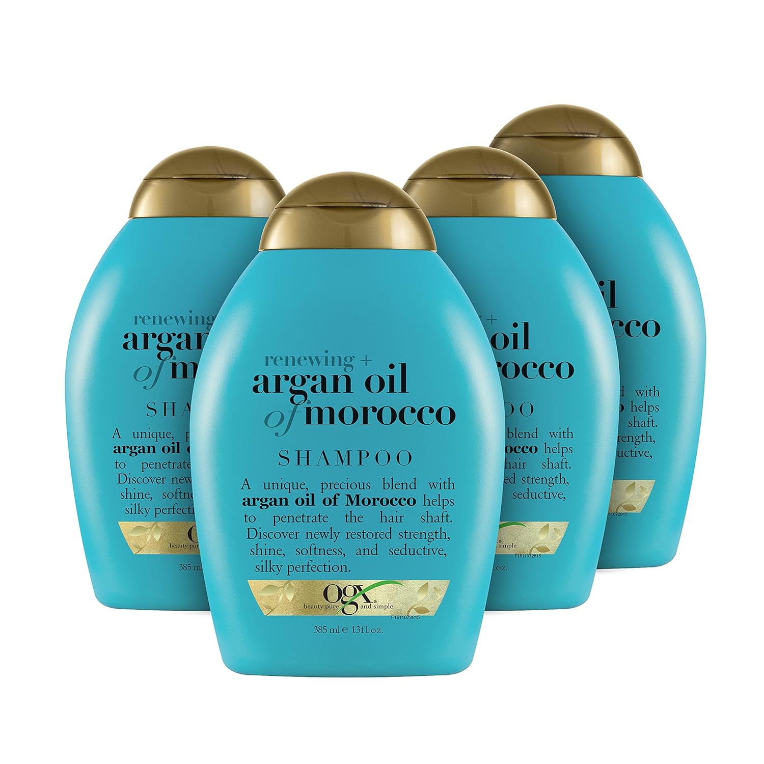 Buy now OGX Renewing + Argan Oil of Morocco Shampoo, Damage Repairing Shampoo & Argan Oil to Help Strengthen & Repair Dry, Damaged Hair, Paraben-Free, Sulfate-Free Surfactants, 13 fl. Oz 52 Ounce (Pack of 4) Shampoo Multipack at indiglob india