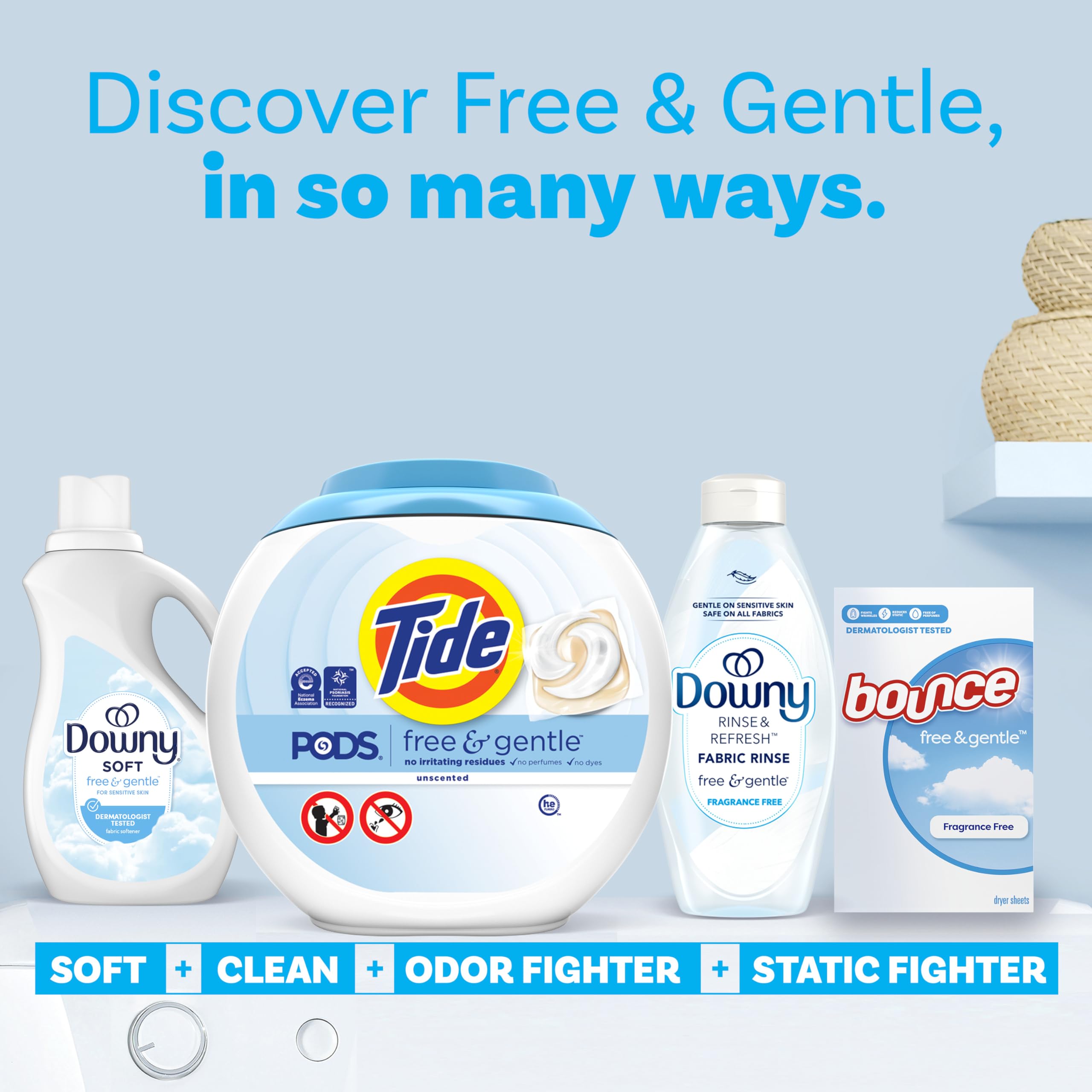 Buy now Tide PODS Free & Gentle Laundry Detergent Soap Pacs, 20 Count, Tide PODS Laundry Detergent at indiglob india