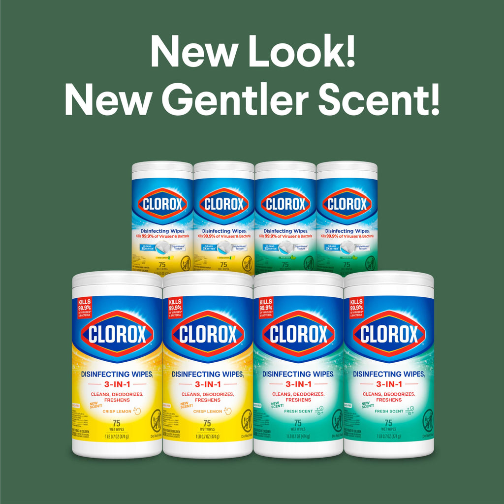 Buy now Clorox Disinfecting Cleaning Wipes Variety Pack, 75 Count Each, Pack of 4 (Package May Vary) at indiglob india