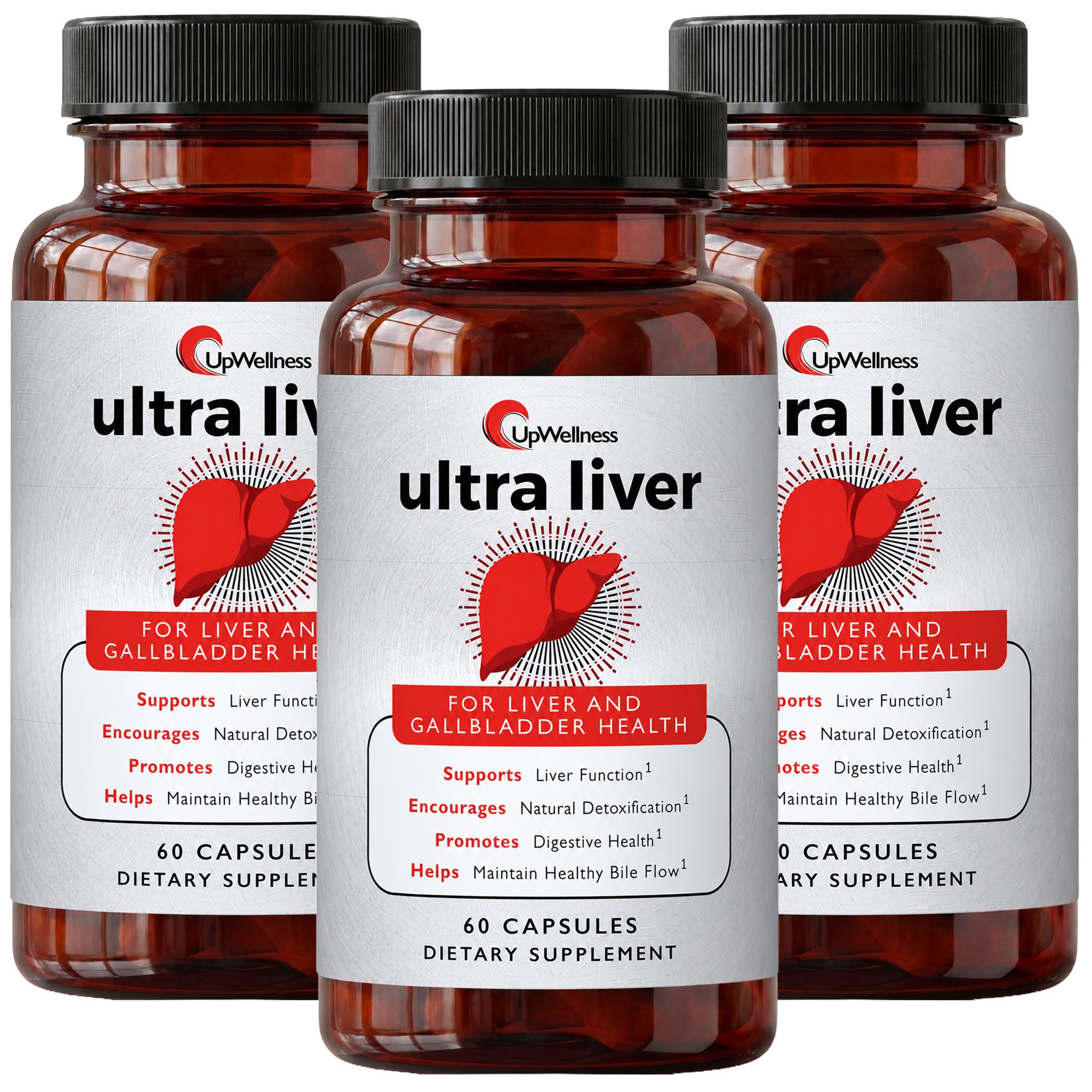 Ultra Liver Supplement for Liver Care & Support and Gallbladder Support - Powered by TMG, NAC Milk Thistle, and More - Liver Cleanse Detox & Repair - 60 Capsules
