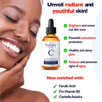 Vitamin C Serum For Face – Anti Aging Face Serum with Vitamin C, Hyaluronic Acid, Vitamin E. Brightening Formula. Improve Appearance of Dark Spots, Tone, Fine Lines & Wrinkles, Glowing Skin 2 Fl Oz