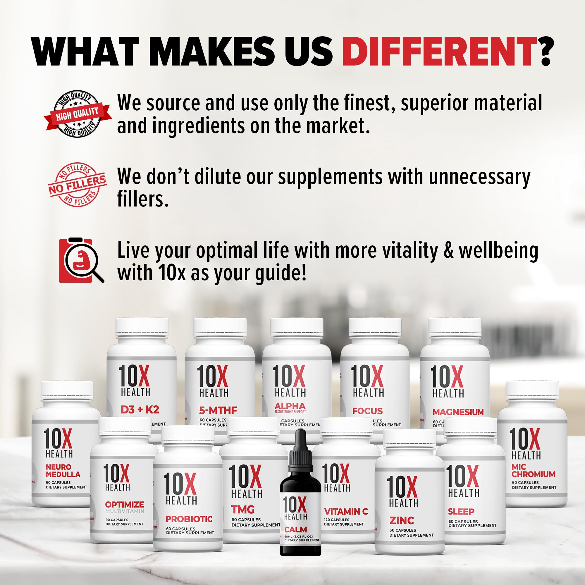10X Health Tmg Supplements - 60 Capsules | Trimethylglycine: Betaine Anhydrous, Liver & Heart Support, Non-GMO & Gluten-Free
