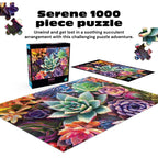 Buy now Buffalo Games - Simple Succulent - James Mertke - 1000 Piece Jigsaw Puzzle for Adults - Challenging Puzzle for Game Nights - Vibrant Plant Artwork - Finished Size 26.75 x 19.75 - Made in the USA at indiglob india