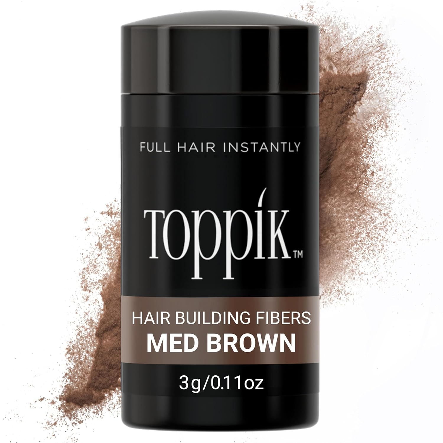 Buy now Toppik Hair Building Fibers, Fill In Fine or Thinning Hair Instantly Thicker, Fuller Looking Hair 9 Shades,4 size options Medium Brown Travel Size 3g at indiglob india