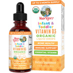 MARYRUTH'S Megadose Vitamin D3 Drops, Vitamin D 4000 IU, Vegan, 30 Servings | USDA Organic, Immune Support & Bone Health, Vegan, Gluten Free, Non-GMO
