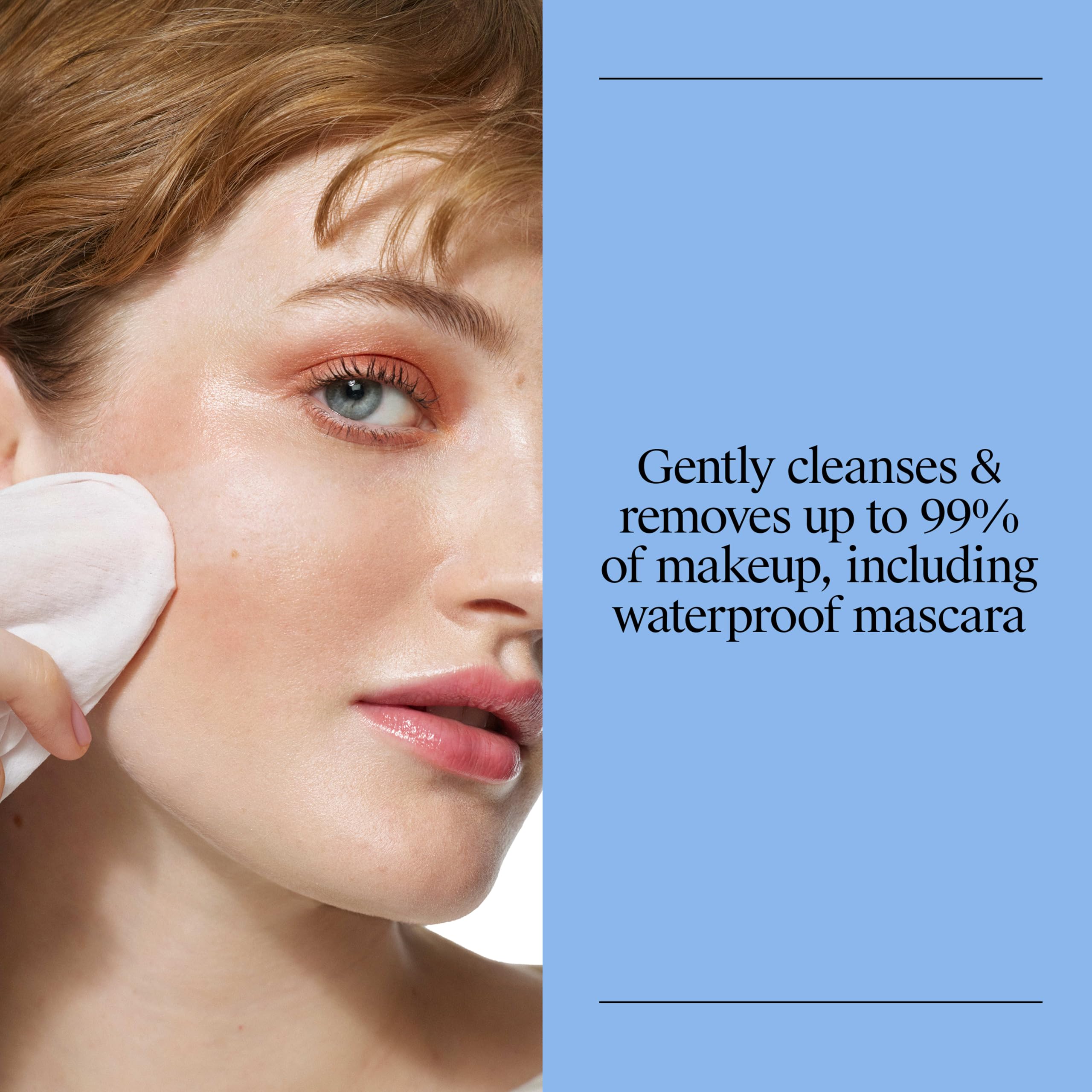 Neutrogena Makeup Remover Towelettes for Face with Micellar Water Daily Alcohol-Free, 20 ct | Makeup Remover, Makeup Removing Cleansing Wipes, Suitable for Dirt & Oil Removal, Alcohol-Free