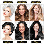 Sminktec Hair Dye Shampoo 3 in 1 for Gray Hair, Herbal Ingredients Natural Shampoo Hair Dye for Women Men (Black)