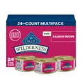 Blue Buffalo Wilderness Salmon Paté Adult Wet Cat Food, 3 oz, 24 ct
