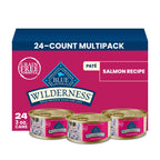 Blue Buffalo Wilderness Salmon Paté Adult Wet Cat Food, 3 oz, 24 ct
