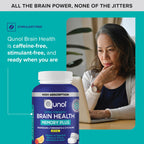 Qunol Brain Health Memory Plus Chewable w/Magtein, Cognizin & VIT B6, 60ct