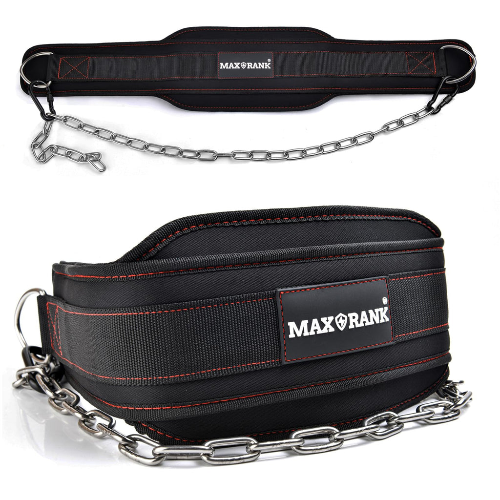 Dip Belt With 37" Chain for Weightlifting, 550LBS for Dips & Pullup