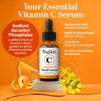 Buy now TruSkin Vitamin C Serum For Face â€“ Anti Aging Face Serum with Vitamin C, Hyaluronic Acid, Vitamin E â€“ Brightening Formula â€“ Improve Appearance of Dark Spots, Tone, Fine Lines & Wrinkles, 1 Fl Oz at indiglob india