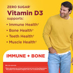 Nature Made Zero Sugar Vitamin D3 Gummies, 110 Vitamin D Gummies | Vitamin D3 2000 IU (50 mcg) per Serving, for Bone and Immune Health Support, Aspartame Free, Cherry Flavor, 55 Day Supply