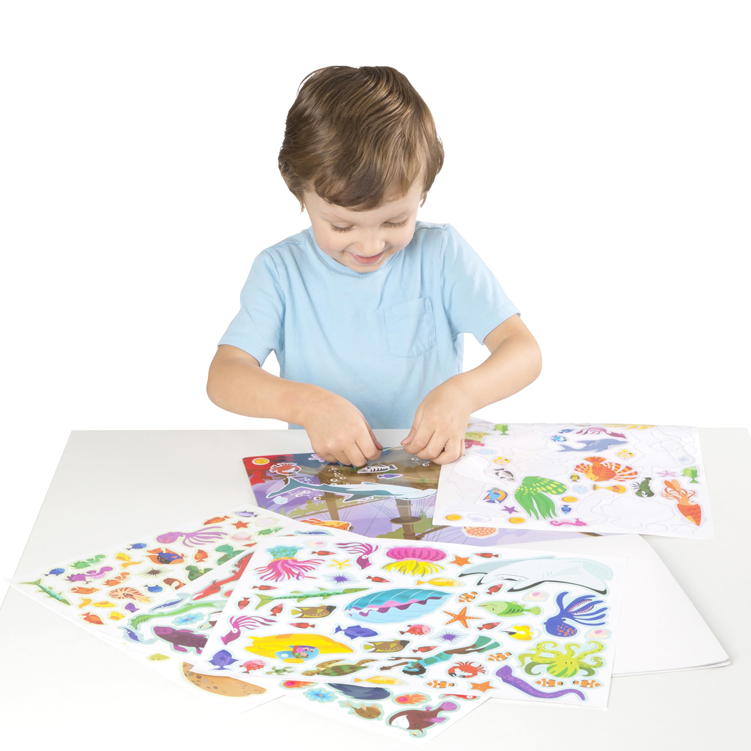 Buy now Melissa & Doug Reusable Sticker Pad Bundle - Jungle, Farm & Under The Sea at indiglob india