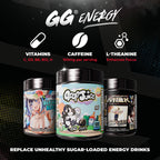 Gamer Supps GG Energy - Goof Juice by MoistCr1TiKaL (100 Servings) - Keto Friendly Gaming Energy and Nootropic Blend, Sugar Free + Caffeine + Vitamins + Immune Support, Powder Drink