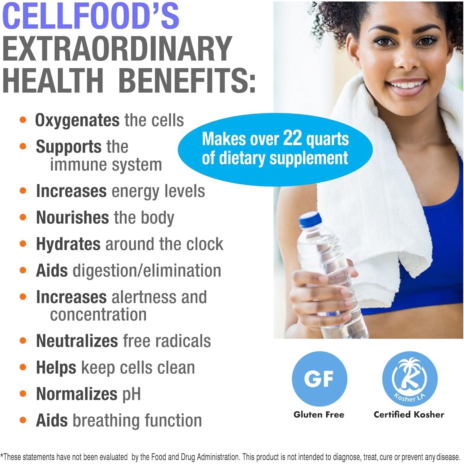 Buy now Cellfood Oxygen Boost, 1 fl oz - Liquid Oxygen Supplement for Lymphatic Drainage, Altitude Sickness, Jet Lag, Fatigue, Headaches, Hangovers & Energy - Gluten Free, Cert. Kosher - Makes Over 22 Quarts at indiglob india