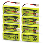 Buy now BT183342/BT283342 2.4V 800mAh Ni-MH Battery Pack, Compatible with AT&T VTech Cordless Phone Batteries BT166342/BT266342 BT162342/BT262342 CS6709 CS6609 CS6509 CS6409 EL52100 EL50003 (Pack 2) at indiglob india