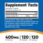 Nutricost Vitamin B2 (Riboflavin) 400mg, 120 Capsules, Gluten Free | GMO-Free