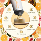 Buy now Revitin Toothpaste | Fluoride-Free Prebiotic Citrus Tooth Gel | No SLS, Gluten Free, Dye Free, GMO Free, No Sweeteners | Non-Toxic, Kid Approved at indiglob india