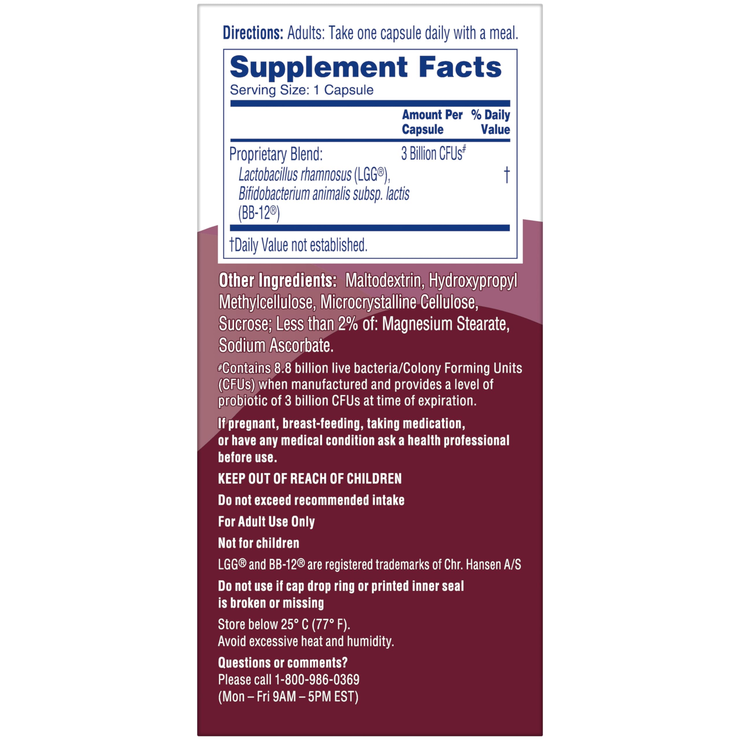 Phillips' Colon Health Daily Probiotic Capsules, 4-in-1 Symptom Defense to Help Defend Against Occasional Gas, Bloating, Constipation, and Diarrhea, Daily Supplement, 90 Count