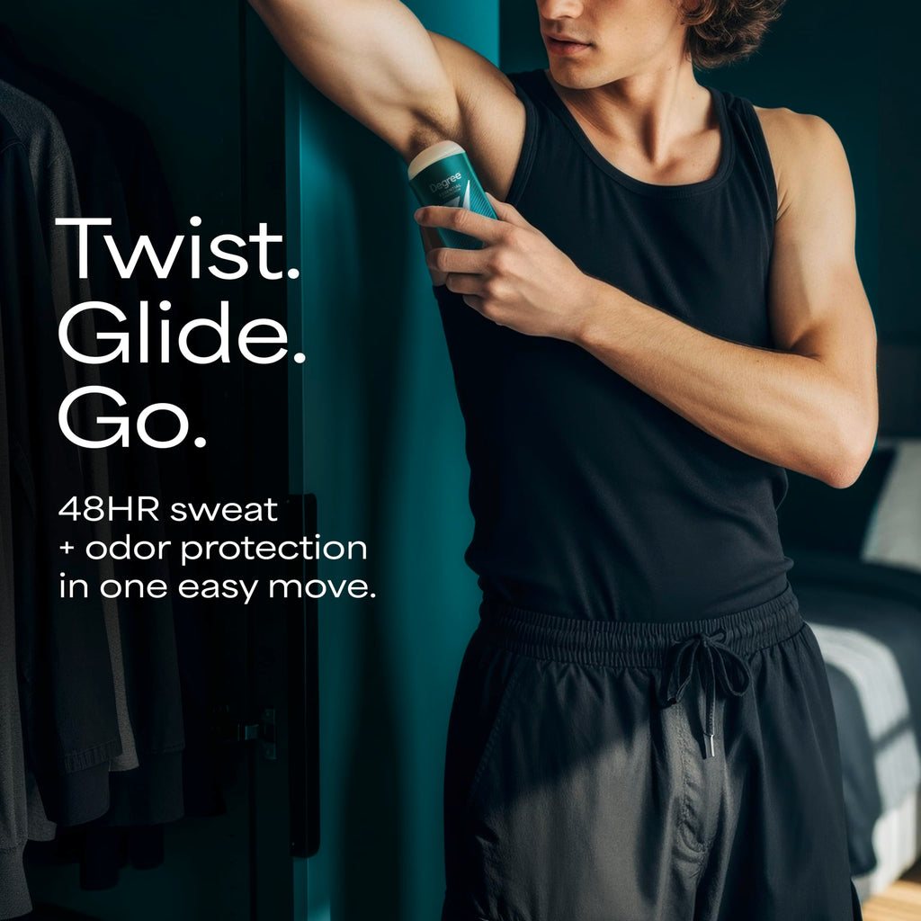 Degree Men Original Antiperspirant Cool Rush Twin Pack Sweat 2 Pack 2.7 oz | 48-Hour Sweat & Odor Protection for Men
