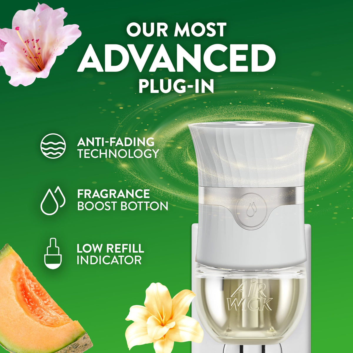 Air Wick Scented Oils Plug in Refill, Summer Delights, Essential Oil, 5ct