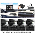 Baby Car Camera for Backseat-HD 720P 4.3 inch Monitor with Night Vision, 360° Rotation, 150° Wide View Angle. Protects Your Baby’s Eyes.Rear-Facing Backseat Camera for Kids, Infants, and Newborns KB45