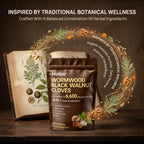 18-in-1 Black Walnut Wormwood - Herbal Wellness Blend with Clove, Garlic, Turmeric, Pumpkin Seed, Oregano, Berberine & More, Daily Digestive & Gut Balance Support Supplement - 90 Softgels